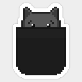 Pixel Pocket Cat Sticker